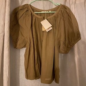 NWT June top beige